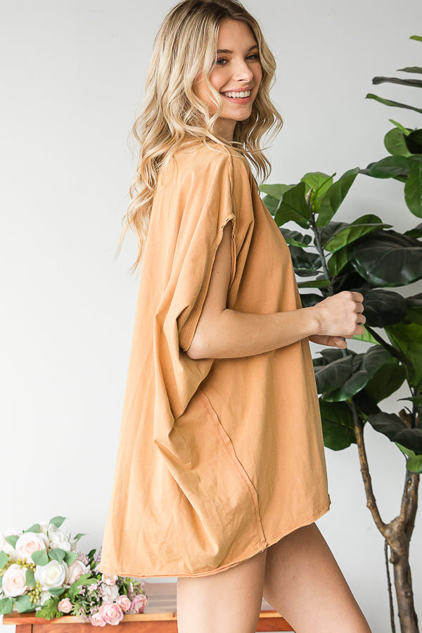 MINERAL WASHED OVERSIZED TEE