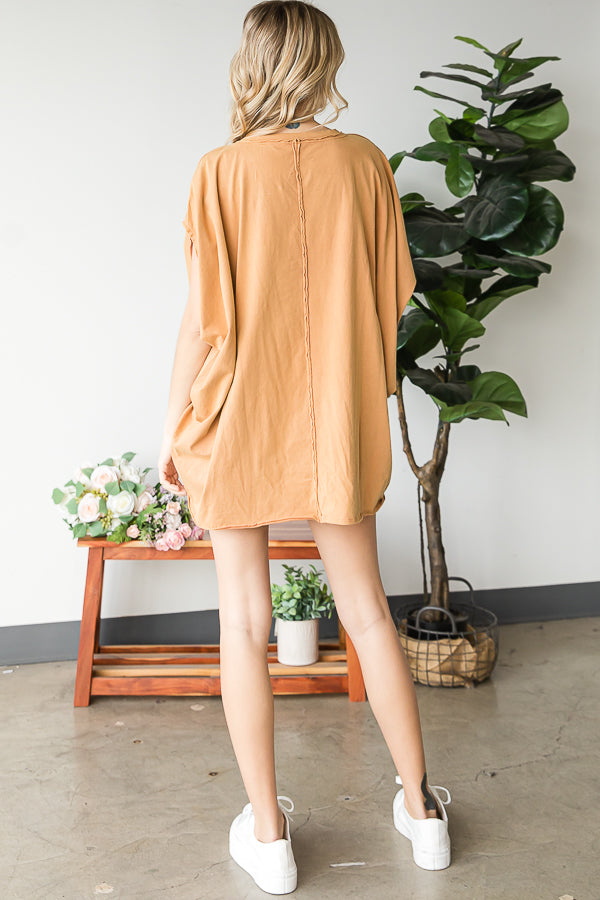MINERAL WASHED OVERSIZED TEE