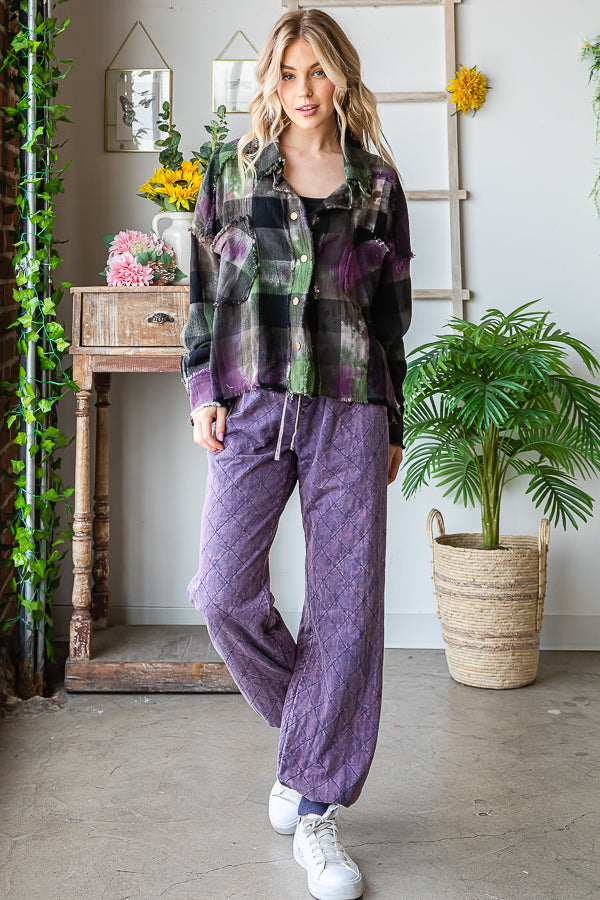 MULTICOLOR DYED BUFFALO CHECK SHIRT