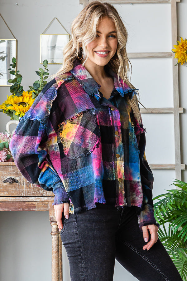 MULTICOLOR DYED BUFFALO CHECK SHIRT