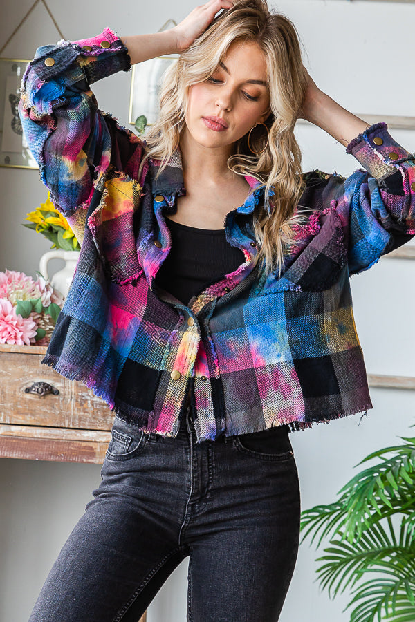 MULTICOLOR DYED BUFFALO CHECK SHIRT