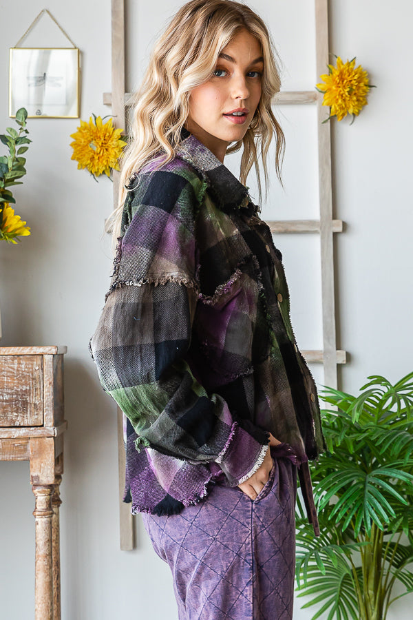 MULTICOLOR DYED BUFFALO CHECK SHIRT