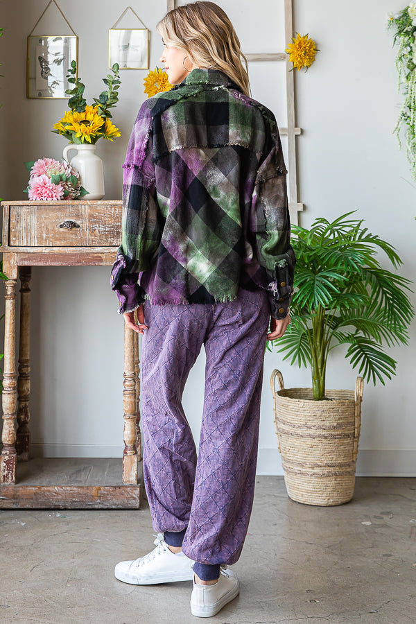 MULTICOLOR DYED BUFFALO CHECK SHIRT