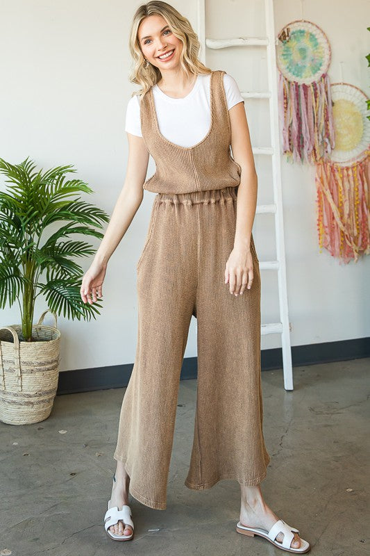 WASHED OVERALL PANTS