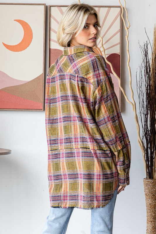 WASHED MULTI COLOR SOFT SHIRT