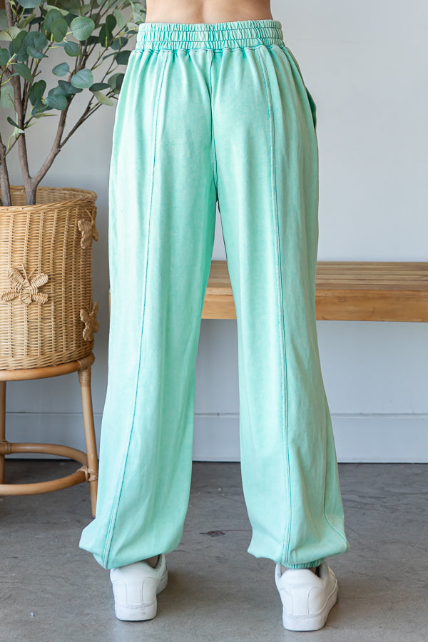 WASHED TERRY JOGGER PANTS