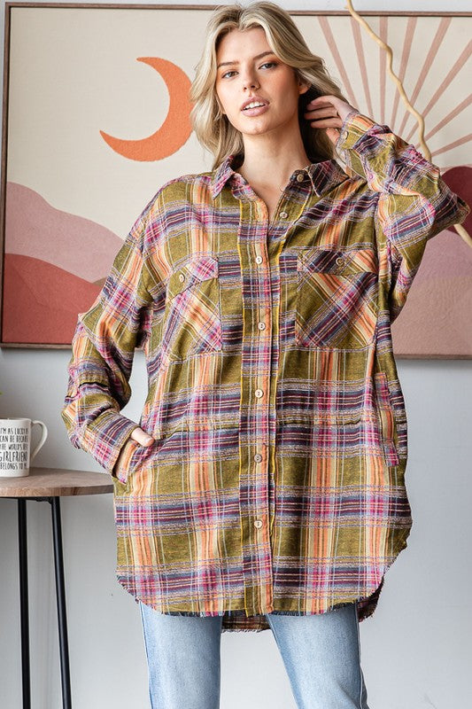 WASHED MULTI COLOR SOFT SHIRT