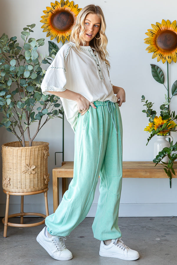 WASHED TERRY JOGGER PANTS