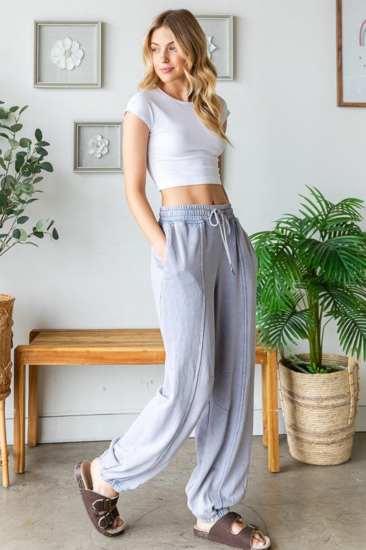 WASHED TERRY JOGGER PANTS