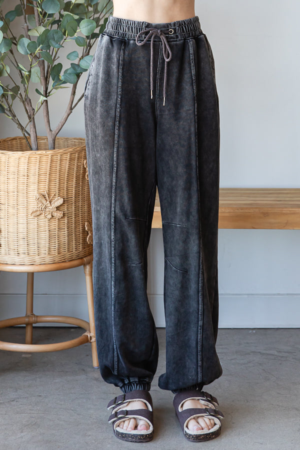 WASHED TERRY JOGGER PANTS