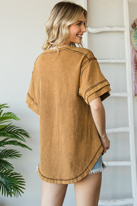 MINERAL WASHED TOP