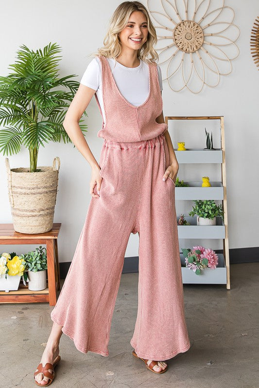 WASHED OVERALL PANTS