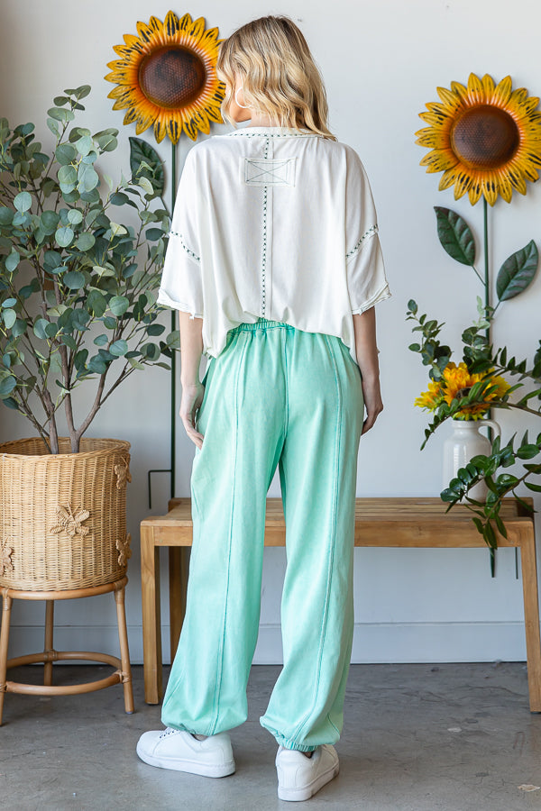 WASHED TERRY JOGGER PANTS