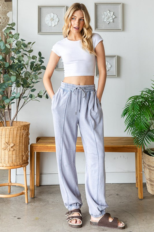 WASHED TERRY JOGGER PANTS