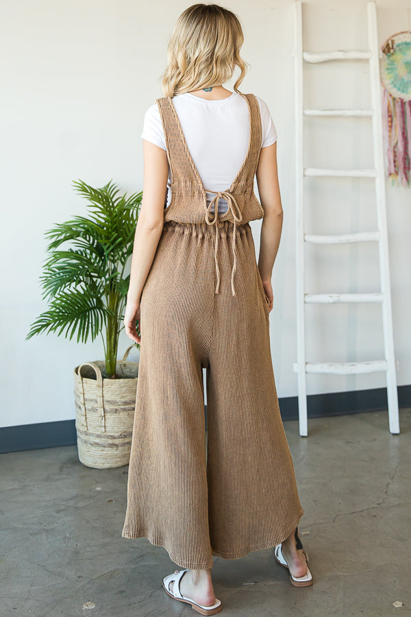 WASHED OVERALL PANTS