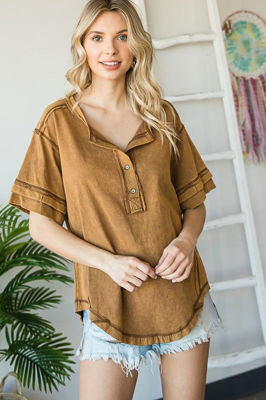 MINERAL WASHED TOP