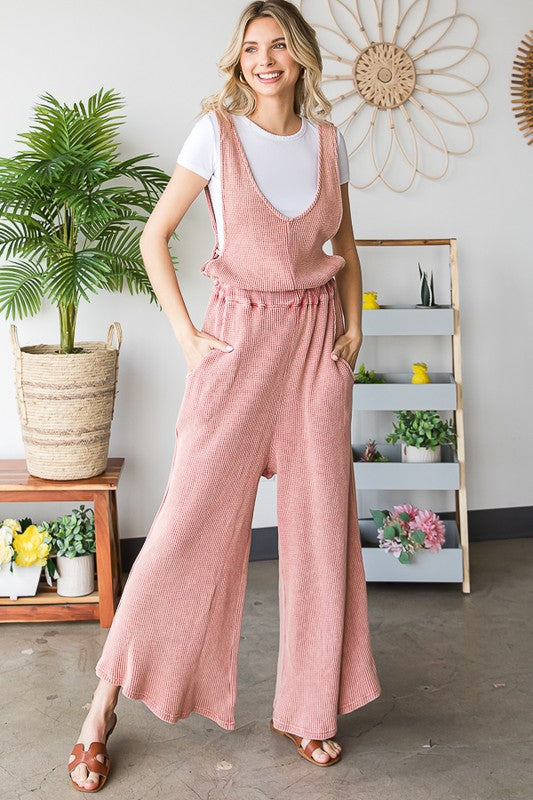 WASHED OVERALL PANTS