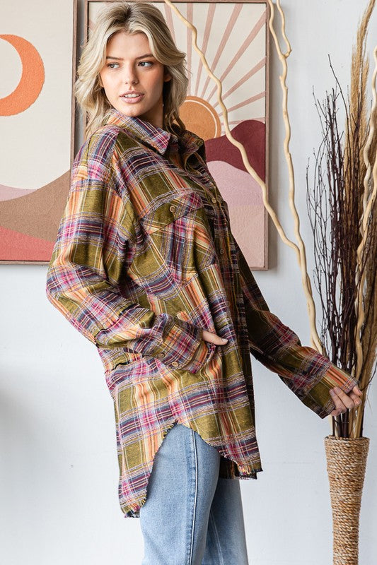 WASHED MULTI COLOR SOFT SHIRT