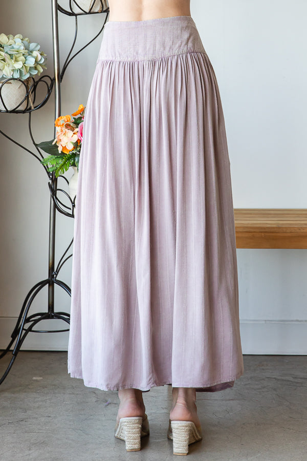 WASHED SQUARE NECK CROP TANK AND SKIRT SET