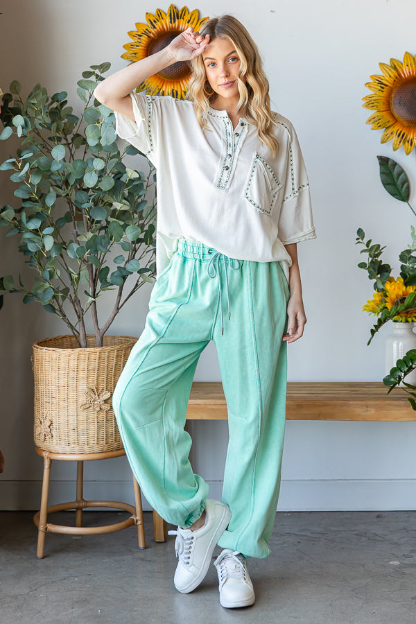 WASHED TERRY JOGGER PANTS