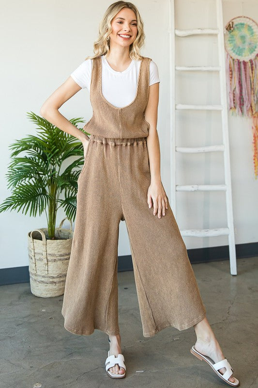 WASHED OVERALL PANTS