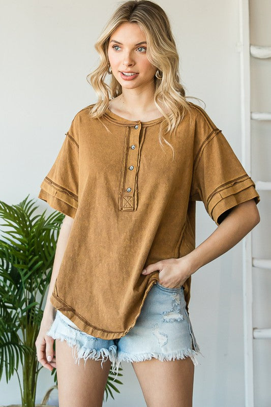 MINERAL WASHED TOP