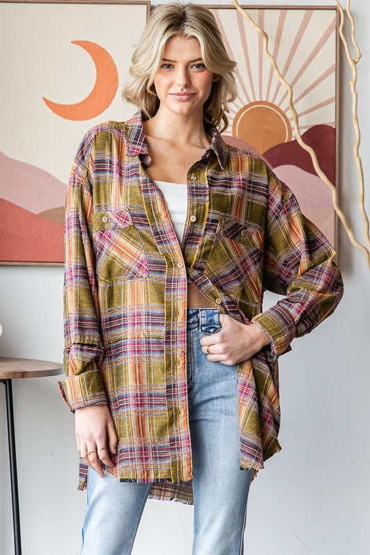WASHED MULTI COLOR SOFT SHIRT