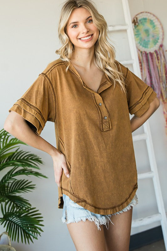 MINERAL WASHED TOP