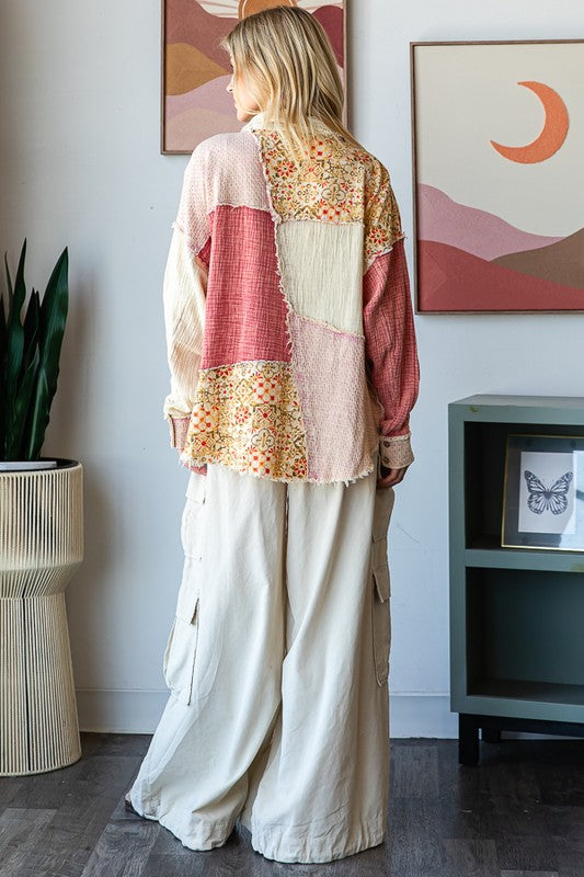 STAR PATCH BUTTON FRONT SHIRT